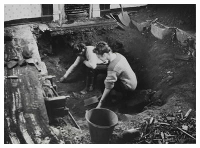 Roman Cramond - excavation work in progress