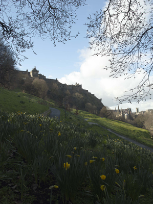 Edinburgh Castle from Castle Bank