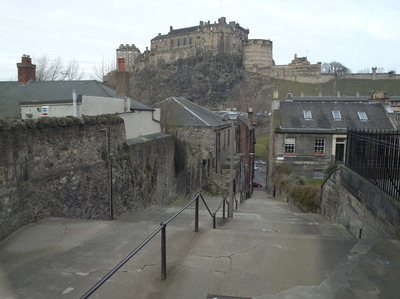 The Vennel and Edinburgh Castle