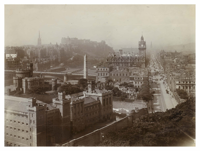 General view from Calton Hill showing prison
