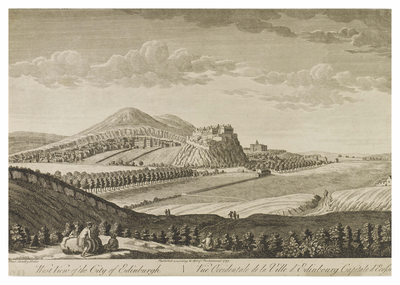 West view of the city of Edinburgh
