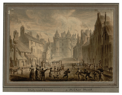 Holyrood House, a debtor hunt, 1820
