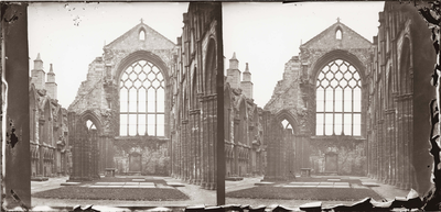 Holyrood Abbey, nave, looking towards east window