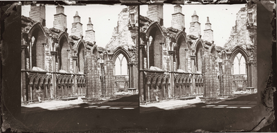 Holyrood Abbey, nave looking towards east window