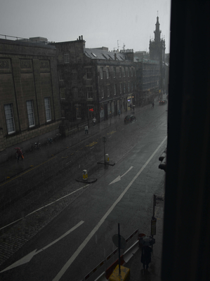 Thunder storm, George IV Bridge, Edinburgh