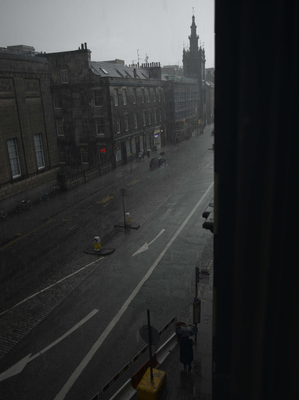Thunder storm, George IV Bridge, Edinburgh
