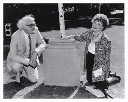 R L Stevenson memorial, W Gordon Smith and Muriel Spark
