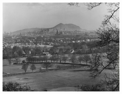 View from Corstorphine Hill of Dumbiedykes flats