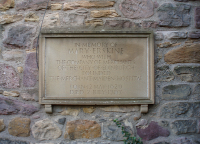 Mary Erskine's tomb, Covenanter's Gaol