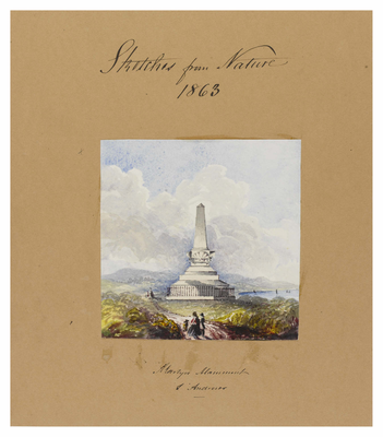 Sketches from nature, 1863, Martyr Monument, St Andrews