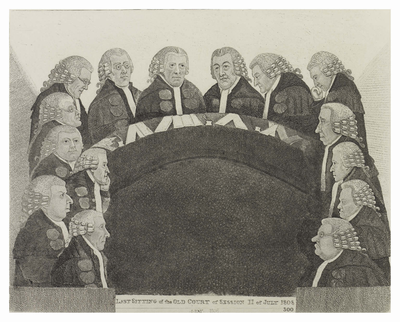 The last sitting of the old Court of Session