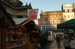 German Market near Princes Street, Edinburgh