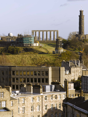 View of Calton Hill from the Melville Monument