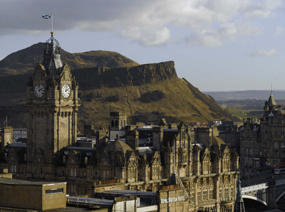 The Balmoral Hotel, Sailsbury Crags and Arthur's Seat