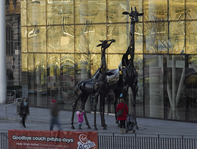 Giraffe sculpture, Omni Centre, Edinburgh
