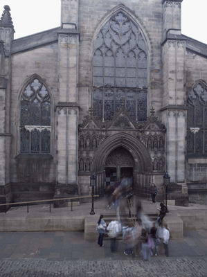 Entrance to St Giles Kirk, Edinburgh