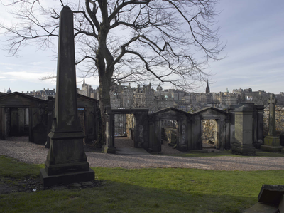View from Old Calton Burial Ground towards Old Town