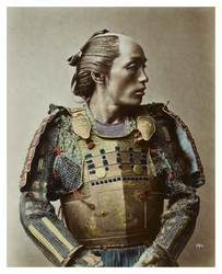 Portrait of a man in armour