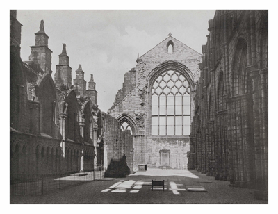 The ruined nave of Holyrood Abbey Church