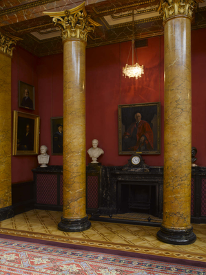 Detail of the hall of the Royal College of Physicians