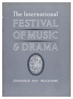 Edinburgh International Festival programme, 1949