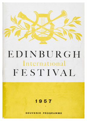 Edinburgh International Festival programme, 1957