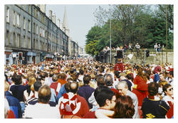 Fans Assemble for Heart of Midlothian FC Victory Parade