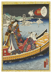 A Drifting Boat (Ukifune) from "Tale of Genji"
