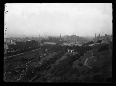 View east from Edinburgh Castle