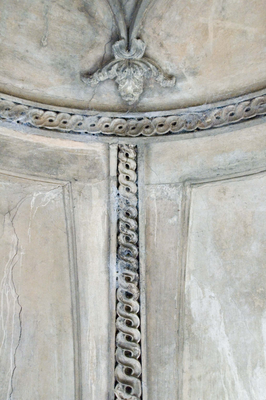 Moulded detail of central motif, St Bernard's