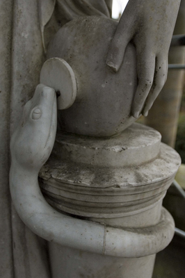 Detail of Hygeia Statue, St Bernard's Well