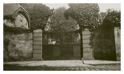 Entrance gates to East Morningside House