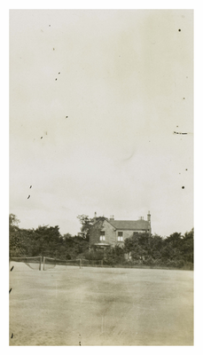 Redbraes House from tennis courts, Bonnington Road