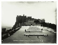 The Argyle and Sutherland Highlanders. Edinburgh Castle