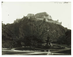The Castle Rock. Edinburgh