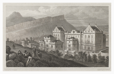 The new bridewell, Salisbury Crags and Arthur's Seat