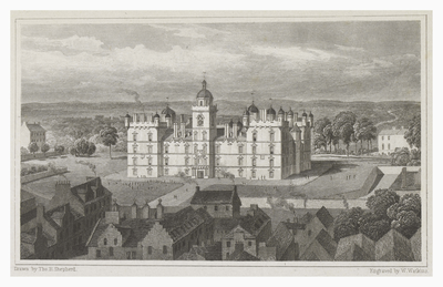 Heriot's Hospital, from the Castle Hill, Edinburgh 