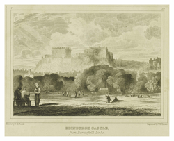 Edinburgh Castle from Bruntsfield Links