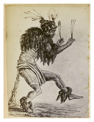 "Moipu (Chief of Atuona, Marquesas) dancing", p.31