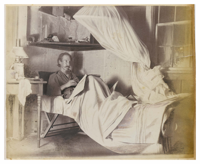Untitled (Robert Louis Stevenson in bed), p. 46