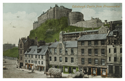 Edinburgh Castle from Grassmarket