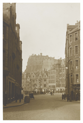 Edinburgh Castle from foot of Candlemaker Row