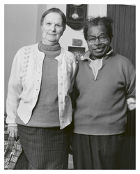 Sam Martinez and his wife Mary, interior, Wester Hailes