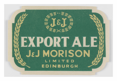 J & J Morison, Canongate Export Ale Beer Neck