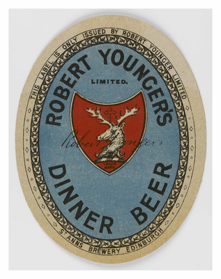 Robert Younger's Dinner Beer Label