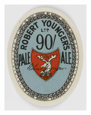 Robert Younger Pale Ale Beer Label