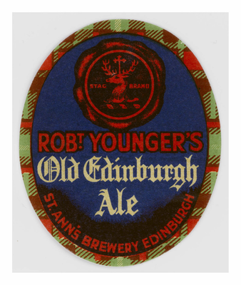 Robert Younger Old Edinburgh Ale Beer Label