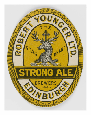 Robert Younger Strong Ale Label