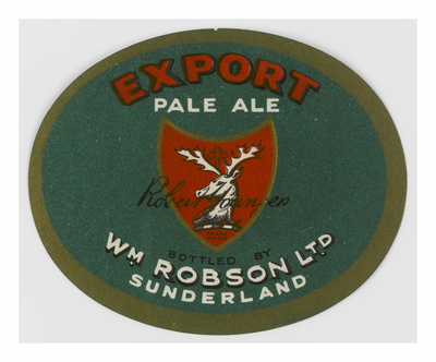 Robert Younger Export Pale Ale Beer Label