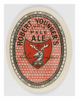 Robert Younger India Pale Ale Beer Label